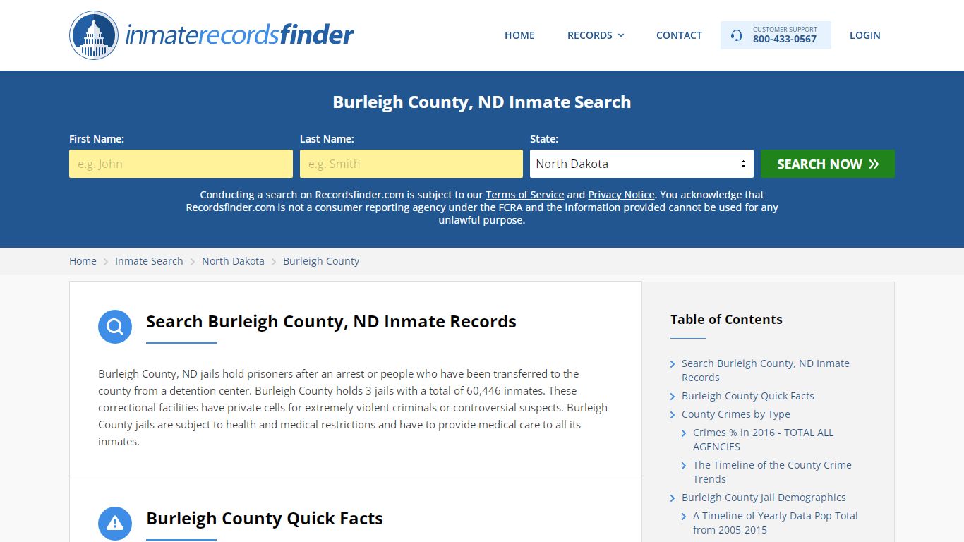 Burleigh County, ND Inmate Lookup & Jail Records Online